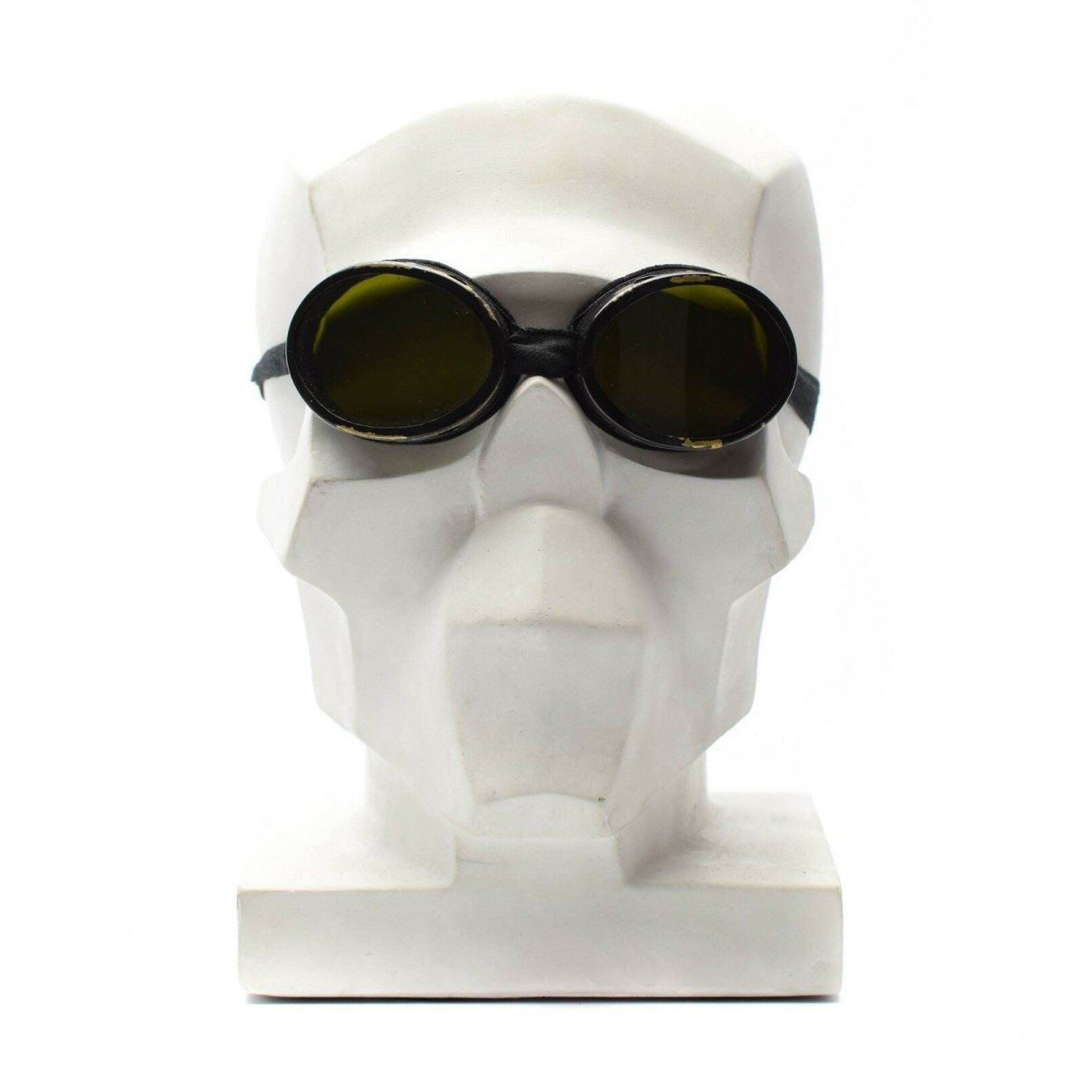 WWII Original Schweizer Armee Berghelm Rundbrille Schutzglas mit Box