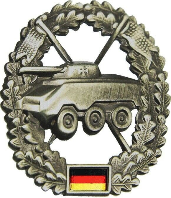 Originales Barettabzeichen der Deutschen Armee, Kokarde, Panzeraufklärungstruppen, Panzertruppe