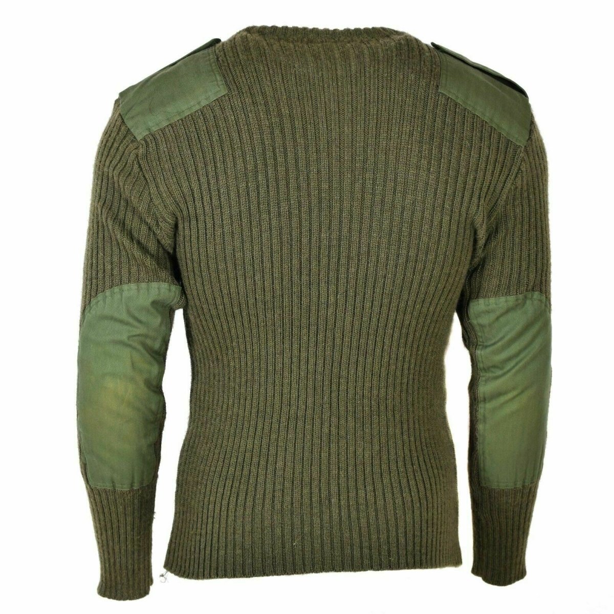 Original britische Armee Pullover Commando grün Olive Pullover Wolle Herren Pullover